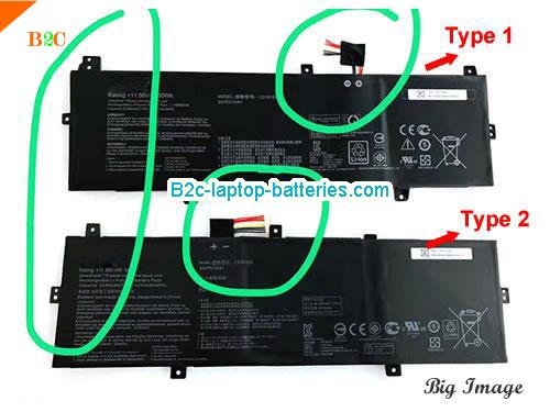 ASUS ZenBook 14 UX430UA-GV096T Battery 4210mAh, 50Wh  11.55V Black Li-ion