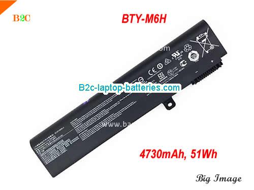 MSI GE63 8RE Battery 4730mAh, 51Wh  10.86V Black Li-ion