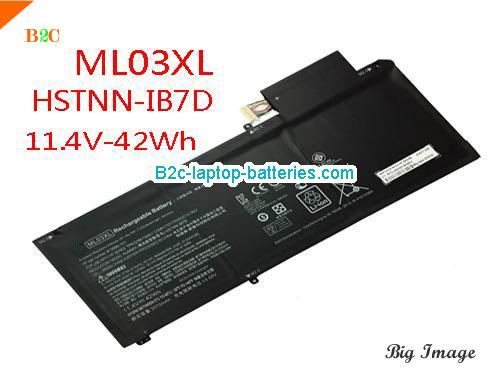 HP Spectre x2 12-a012nr Battery 3570mAh, 42Wh  11.4V Black Li-ion