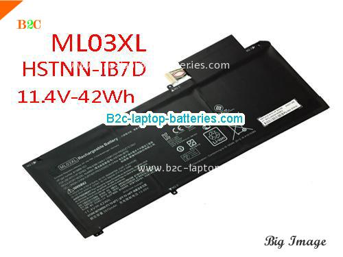 HP 814060-850 Battery 3570mAh, 42Wh  11.4V Black Li-ion