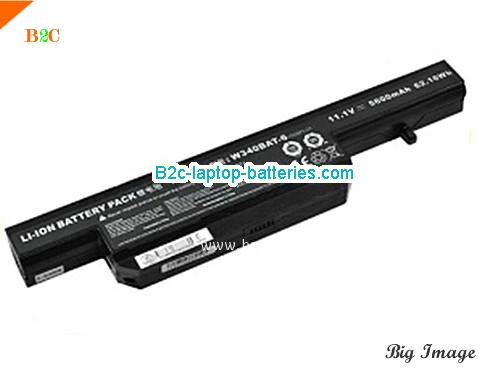 CLEVO 6-87-W345S-4271 Battery 5600mAh, 62Wh  11.1V Black Li-ion