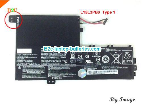 LENOVO IdeaPad 320s-14IKB Battery 4610mAh, 53Wh  11.4V Black Li-ion