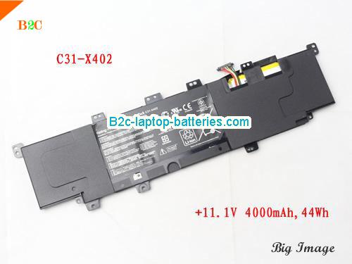 ASUS VIVOBOOK S300E Battery 4000mAh, 44Wh  11.1V Black Li-Polymer