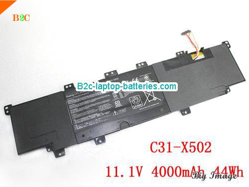 ASUS VivoBook V500CA Battery 4000mAh, 44Wh  11.1V Balck Li-Polymer