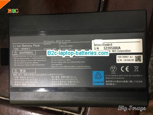 NEC 1210412F Battery 5000mAh, 52Wh  10.8V Black Li-ion
