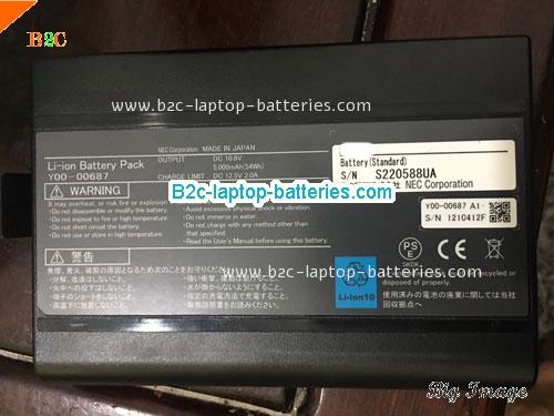 NEC 1210412F Battery 5000mAh, 52Wh  10.8V Black Li-ion