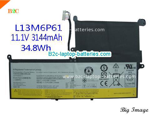 LENOVO 3ICP4/58/62-2 Battery 3140mAh, 34.8Wh  11.1V Black Li-ion