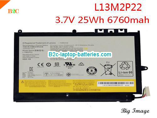 LENOVO MIIX2 10 Inch Battery 6760mAh, 25Wh  3.7V Black Li-Polymer