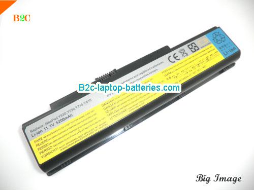 LENOVO IdeaPad Y710 Series Battery 5200mAh 11.1V Black Li-ion