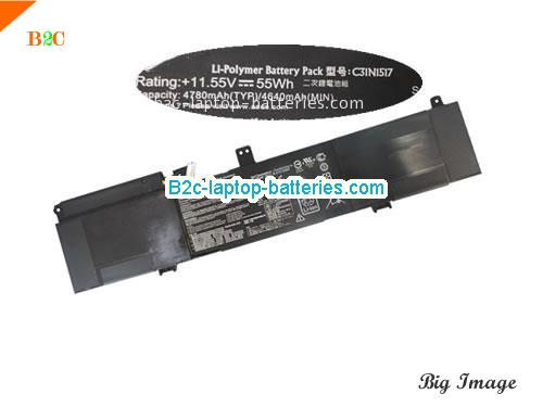 ASUS TP301UJ-C4017T Battery 4780mAh, 55Wh  11.55V Black Li-ion