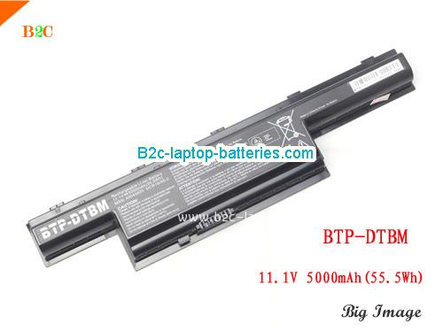 MEDION BTP-DTBM Battery 5000mAh, 55.5Wh  11.1V Black Li-ion