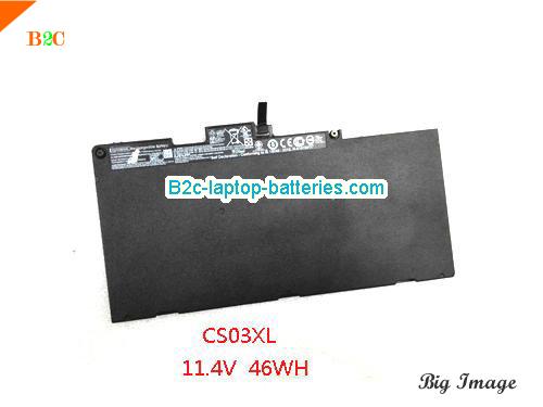 HP ZBook 15u G3 (T7W10ET) Battery 46.5Wh 11.4V Black Li-Polymer