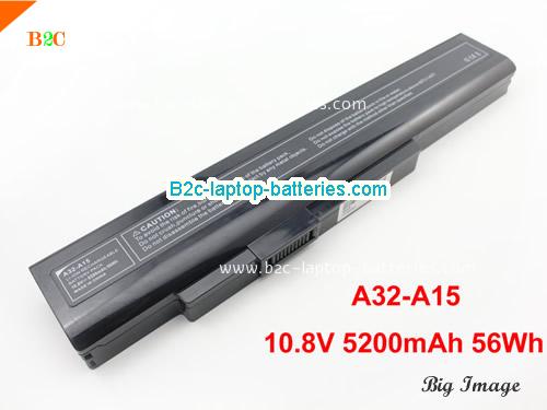 MEDION A32-A15 Battery 5200mAh, 56Wh  10.8V Black Li-ion