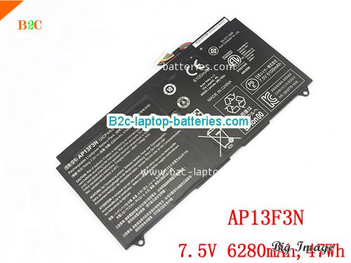 ACER ASPIRE S7-392-54208G12TWS Battery 6280mAh, 47Wh  7.5V Balck Li-Polymer