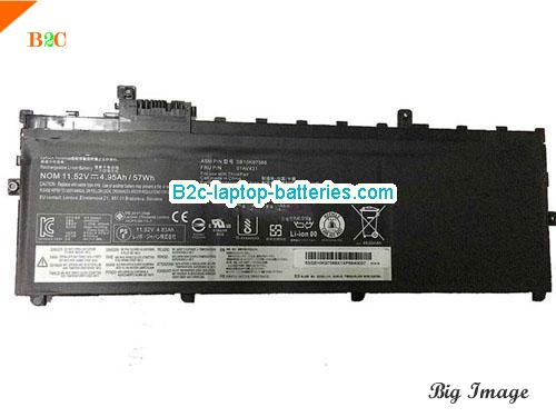 Genuine LENOVO SB10K97586 Laptop Battery 4950mAh, 57Wh , 11.52V, Black , Li-ion