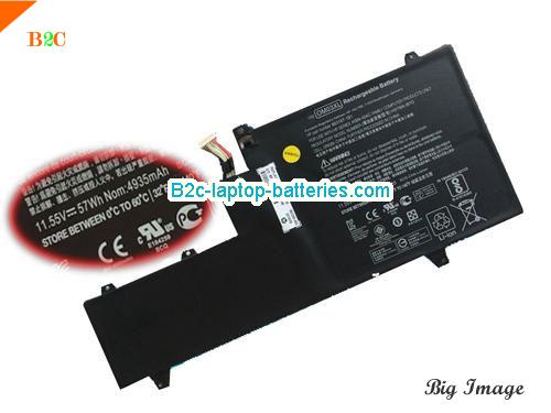 HP Elitebook X360 1030 G2(1BT00UT) Battery 4935mAh, 57Wh  11.55V Black Li-ion