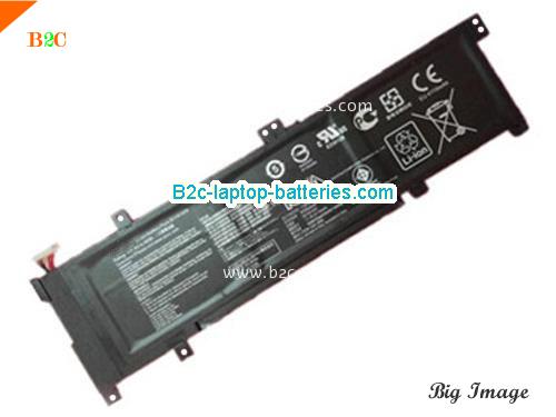 ASUS K501LX SERIES Battery 4110mAh, 48Wh  11.4V Black Li-ion