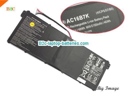 ACER AC16B7K Battery 6180mAh, 48Wh  7.4V Black Li-ion