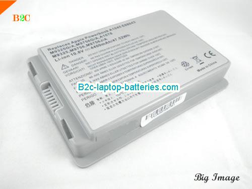 APPLE PowerBook G4 15 inch M9676X/A Battery 5200mAh 10.8V Grey Li-ion