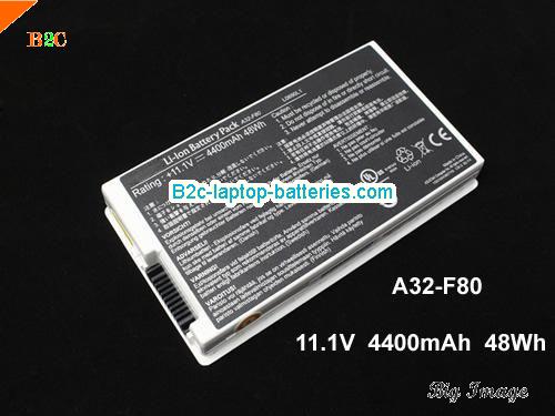 ASUS X80 Battery 4400mAh, 49Wh  11.1V White Li-ion