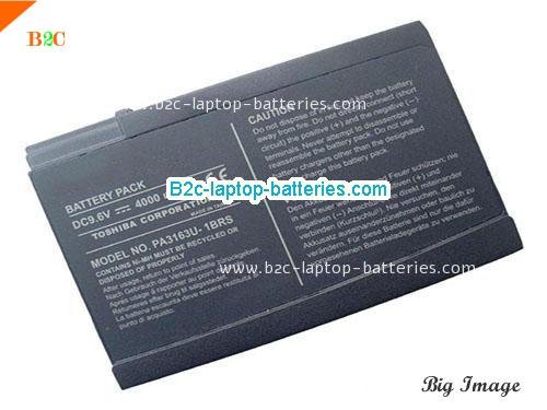 TOSHIBA Satellite 1000 Series Battery 4000mAh, 38Wh  9.6V Black Li-ion