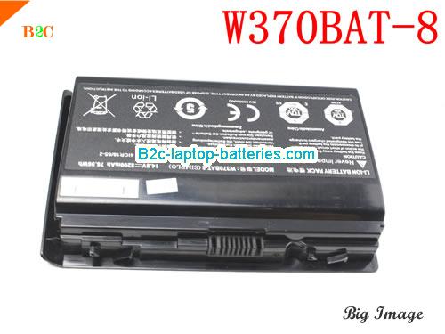 CLEVO W370BAT-8 Battery 5200mAh, 76.96Wh  14.8V Black Li-ion