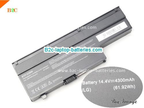 MSI E6213 Battery 4300mAh 14.4V Black Li-ion