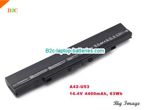 ASUS U53J Battery 4400mAh, 63Wh  14.4V Black Li-ion