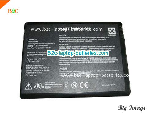 ACER Aspire 1673 Battery 4000mAh 14.8V Black Li-ion