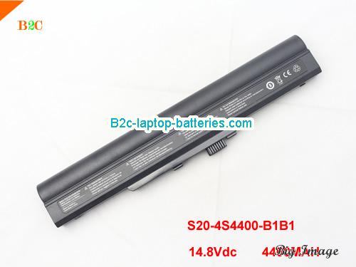 HASEE S20 Battery 4400mAh 14.8V Black Li-ion