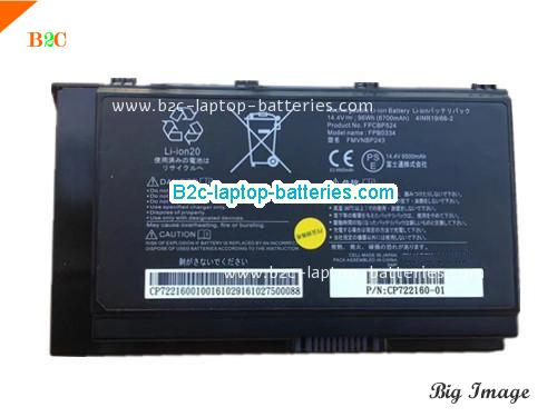 FUJITSU FPCBP524 Battery 6700mAh, 96Wh  14.4V balck Li-Polymer