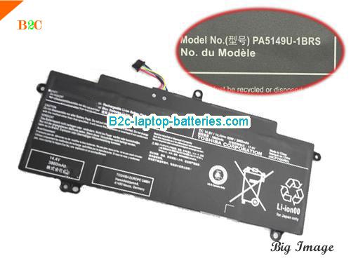 TOSHIBA Tecra Z50-A-10P Battery 3860mAh, 60Wh  14.4V Black Li-ion