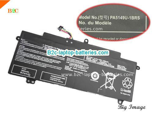 TOSHIBA Tecra Z50-A-154 Battery 3860mAh, 60Wh  14.4V Black Li-ion