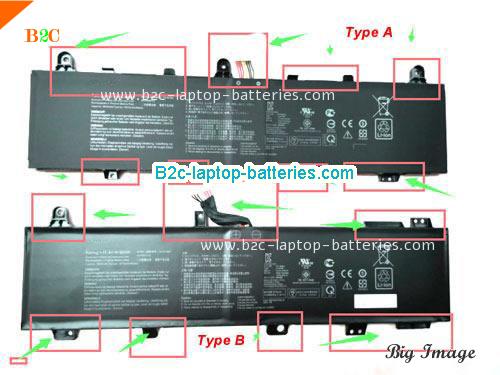 ASUS ROG Zephyrus Duo 15 GX550LXS-HC152T Battery 5675mAh, 90Wh  15.4V Black Li-Polymer