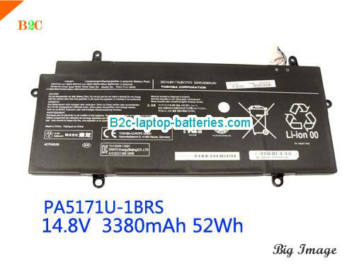 TOSHIBA Chromebook CB30-100 Battery 3380mAh 14.8V Black Li-ion