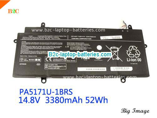 TOSHIBA ChromeBook CB35-A3120 Battery 3380mAh 14.8V Black Li-ion