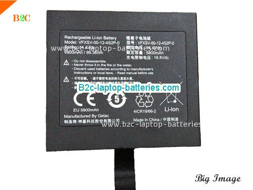 GETAC VFXSV Battery 6900mAh, 99.36Wh  14.4V Black Li-ion