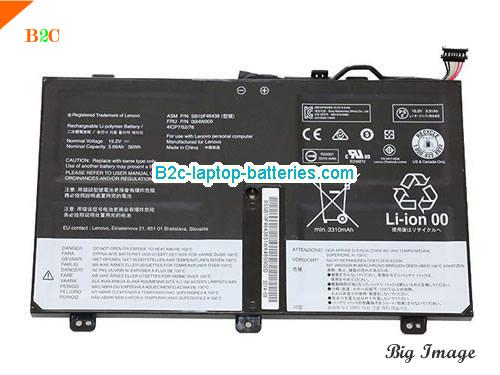 LENOVO ThinkPad Yoga 14(20DM-M0027AU) Battery 3690mAh, 56Wh  15.2V Black Li-ion