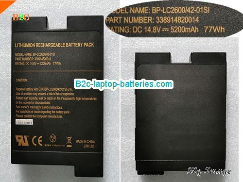 GETAC BP-LC2600/42-01SI Battery 5200mAh, 77Wh  14.8V Black Li-ion