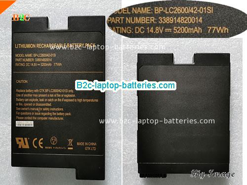 GETAC BPLC26004201SI Battery 5200mAh, 77Wh  14.8V Black Li-ion