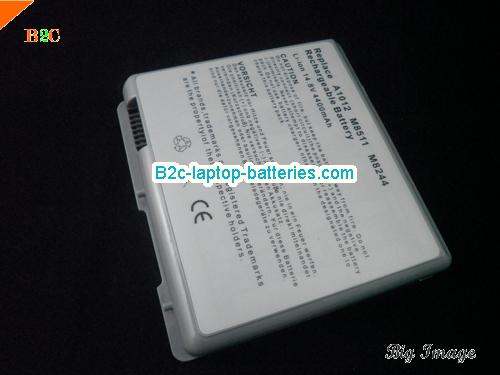 APPLE PowerBook G4 15 inch M8859J/A Battery 4400mAh 14.8V Gray Li-ion