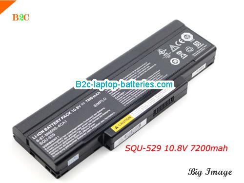 MSI GT640 Battery 7200mAh 10.8V Black Li-ion