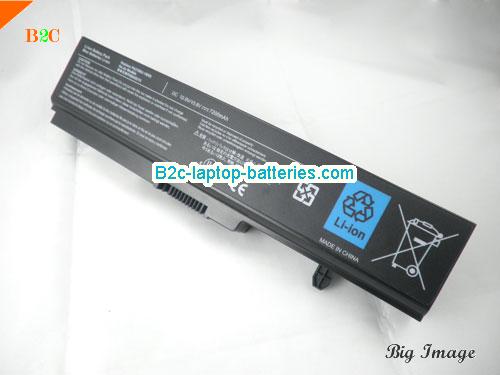 TOSHIBA PA3780U Battery 6600mAh 10.8V Black Li-ion