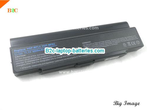 SONY VAIO VGN-S58GP/B Battery 6600mAh 11.1V Black Li-ion