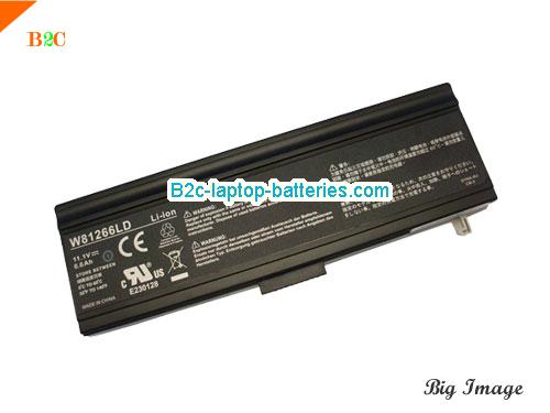 GATEWAY HI-GRADE W812UI1Series Battery 6600mAh 11.1V Black Li-ion