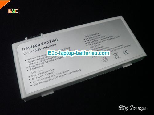 GATEWAY 600YG2 Battery 6600mAh 10.8V Black Li-ion