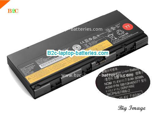 LENOVO 00NY490 Battery 7600mAh, 90Wh , 7.6Ah 11.4V Black Li-ion