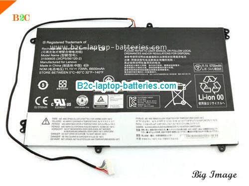 LENOVO 3ICP5/56/1202 Battery 6600mAh, 73Wh  11.1V Black Li-ion