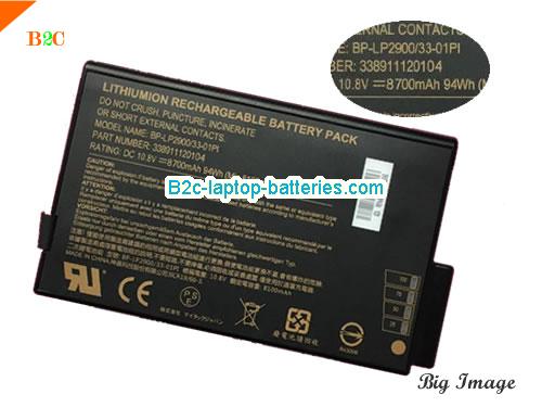 GETAC BP-LP2900 33-01PI Battery 8700mAh, 94Wh  10.8V Black Li-ion