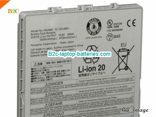 PANASONIC FZ-G1 Battery 9300mAh, 94Wh  10.8V Sliver Li-ion